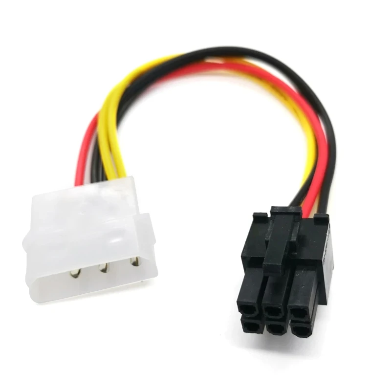 DX11 nouveau haute qualité 4 broches Molex à 6 broches pci-express PCIE carte vidéo convertisseur puissance câble adaptateur