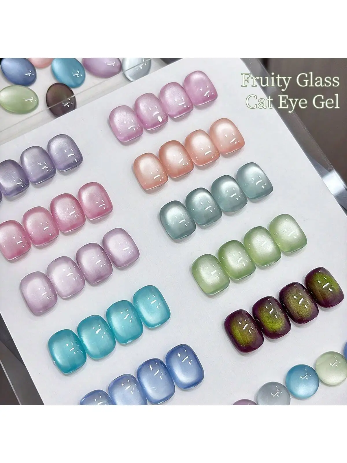 XEIJAYI 1 Stück Cat Eye Gel Nagellack Glitzer Pailletten Nagellack Abnehmbarer UV-Lack Nail Art Geeignet für Nail Art Design