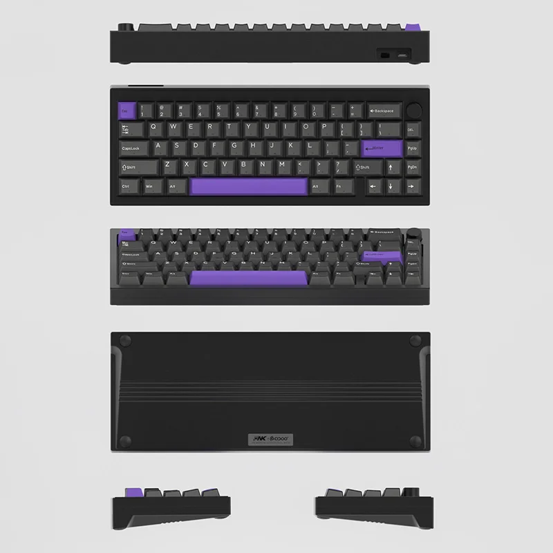 Finalkey V65 R2 Aluminum Keyboard Kit Supports VIA Dual-mode Bluetooth Wired Gasket RGB 65% Layout Customized Keyboard