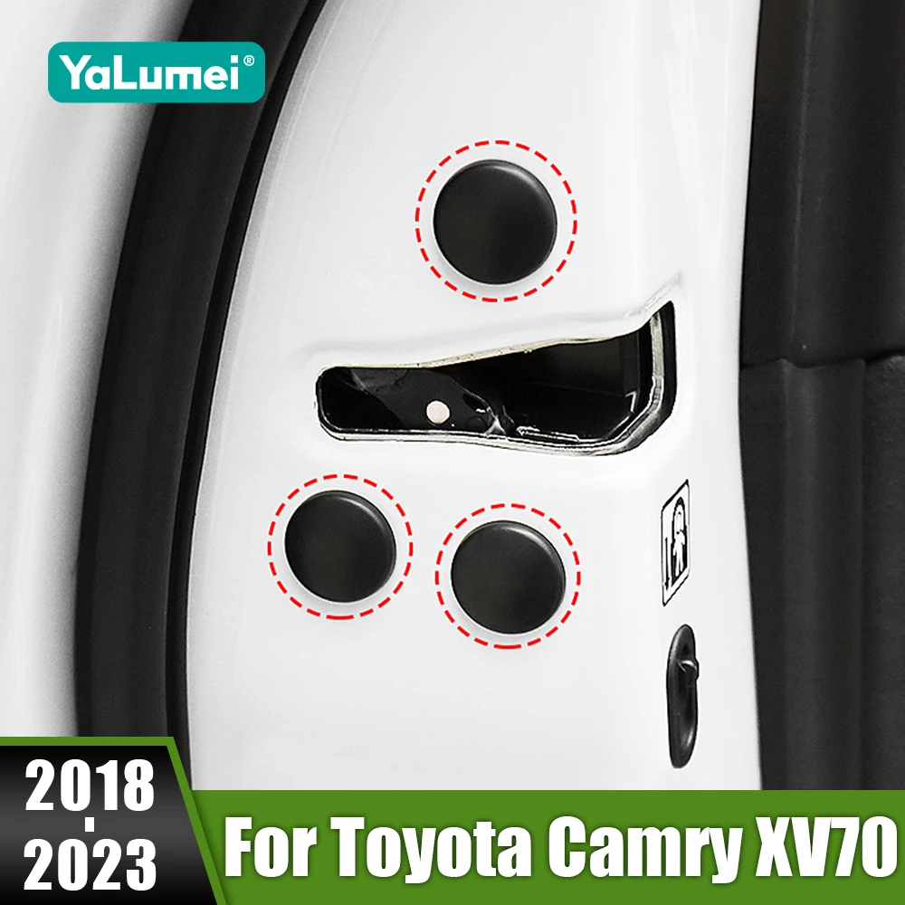 

For Toyota Camry XV70 70 2018 2019 2020 2021 2022 2023 Car Door Lock Screw Protector Cover Scerws Cap Anti-Rust Accessories Trim