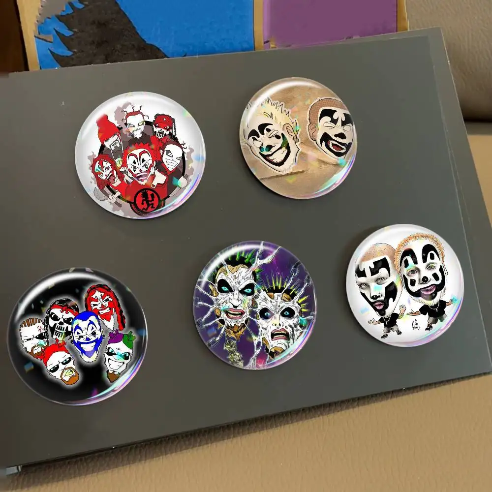 Hip Hop Insane Clown Posse ICP   Laser Badge Applicable For Backpack Clothes Hats Decor Creative Accessories