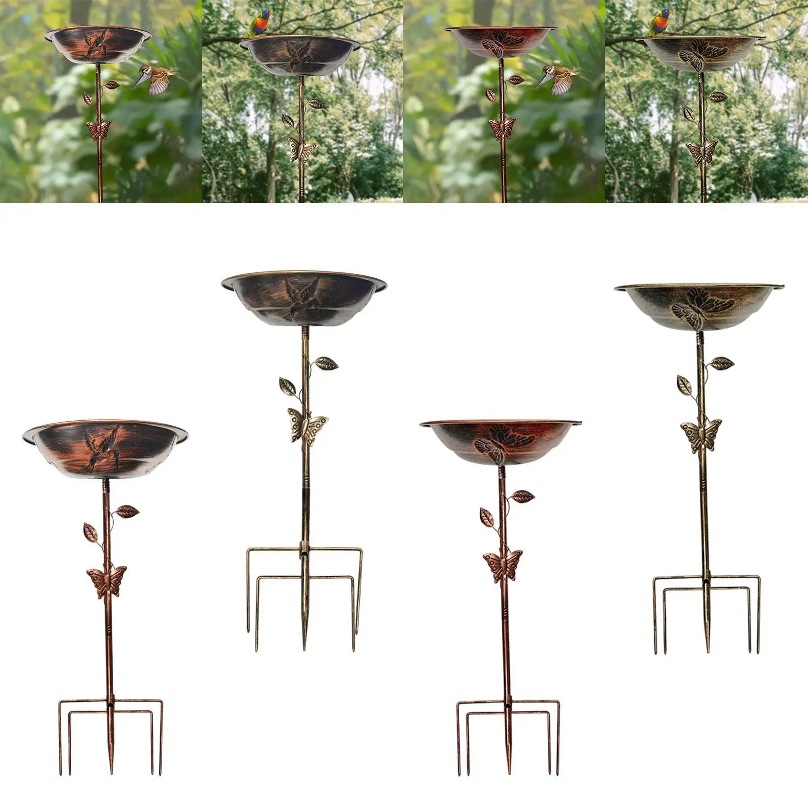 

Metal bird bath and feeder, perfect item for garden decoration