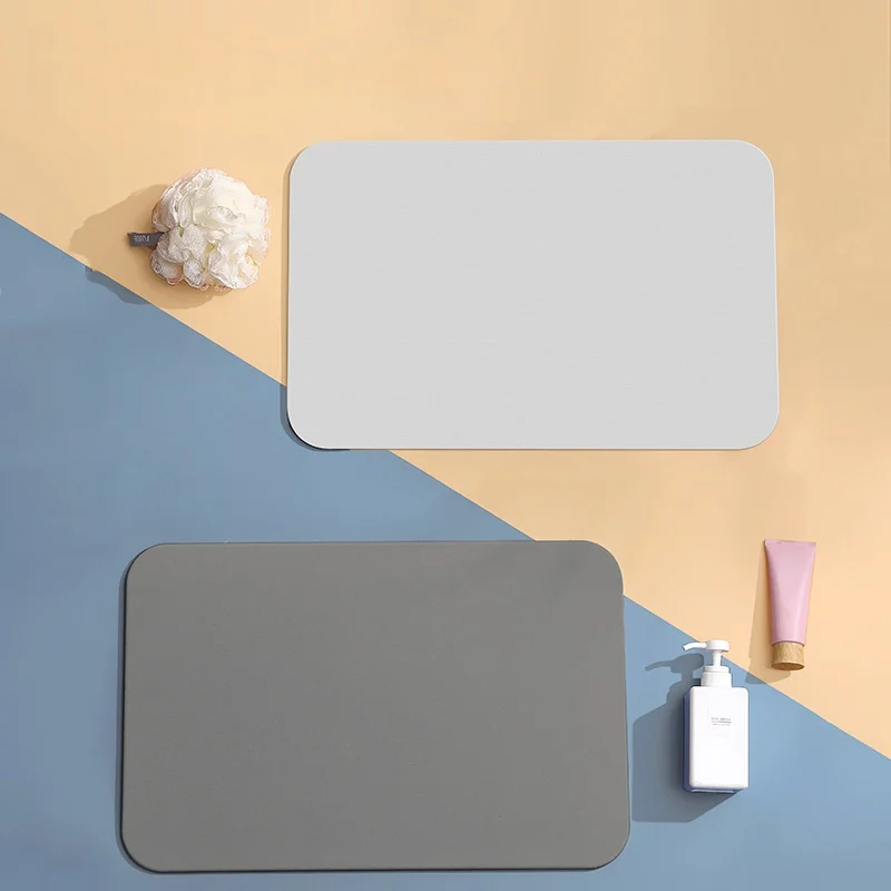 

Diatom Mud Floor Mat Diatom Hard Floor Mat Simple Absorbent Quick-Drying Bathroom Non-Slip Mat