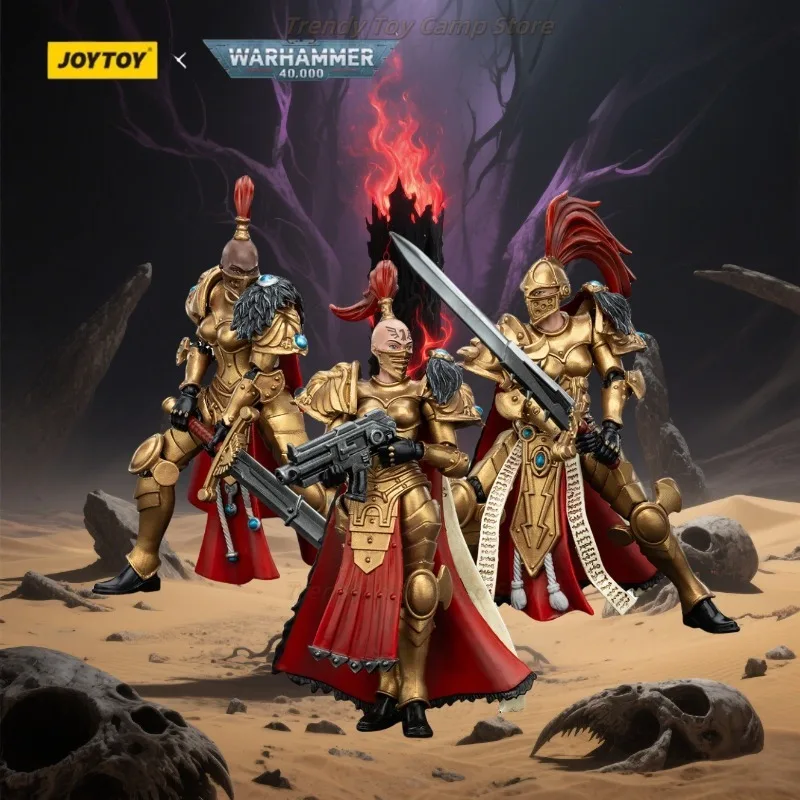 

【In Stock】JOYTOY Warhammer40K Action Figure 1/18 Sisters of Silence White Falcons Vigilator Cadre Mistress Anime Figures Toys