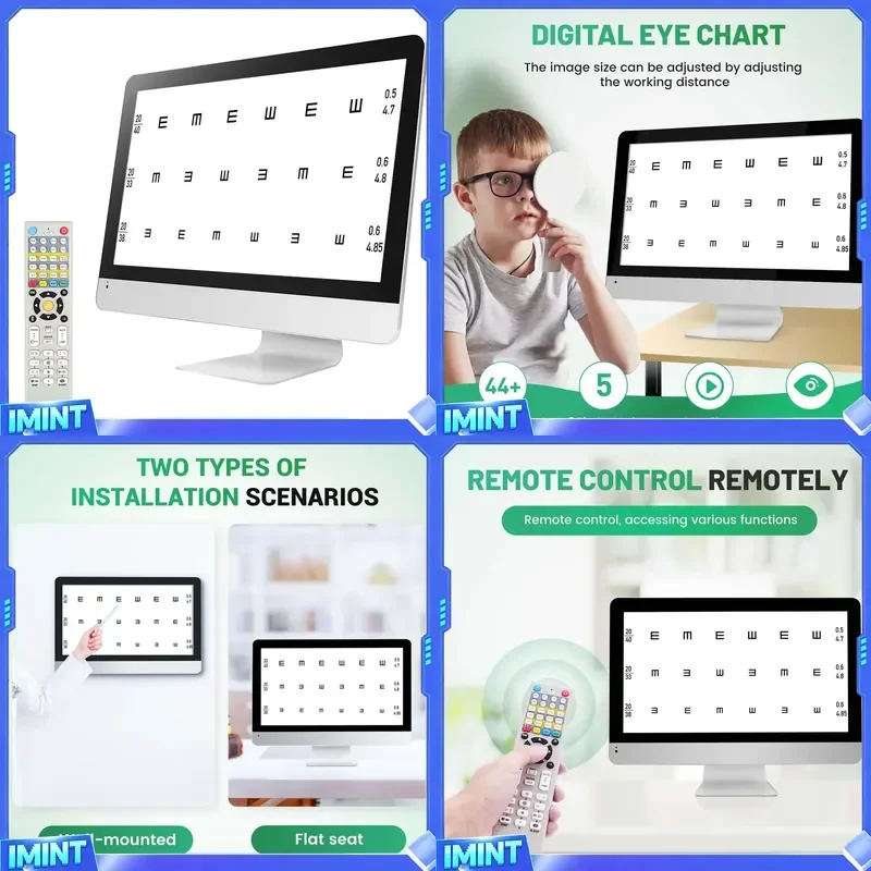 21.5 Inch LCD Visual Acuity Chart De Agudeza Visual Aist Optics 215B Russian Chart Eye Clinic Equipment