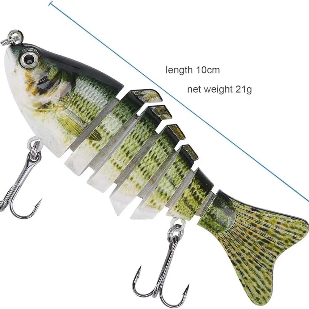 Señuelos de pesca multiespecie de 3 piezas: Swimbait Poppers articulados realistas, Spinnerbaits, Crankbaits para agua dulce y salada