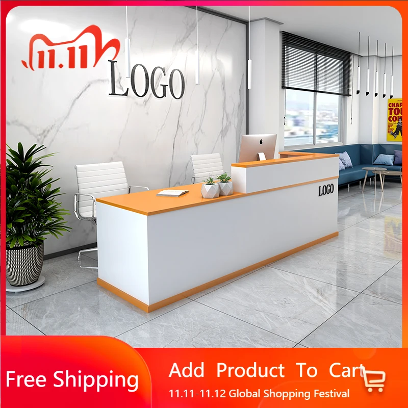 

Korean Display Reception Desks Kitchen Luxury Checkout Reception Desk Beauty Salon Mostrador Clinic Empfangtheke Hotel Furniture