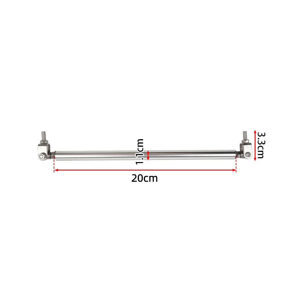 Universal 200mm Racing Bumper Lip Splitter Support Bar Pull Rod Kit Black Sliver Red Blue Gold Purple Colorful Carbon Pattern