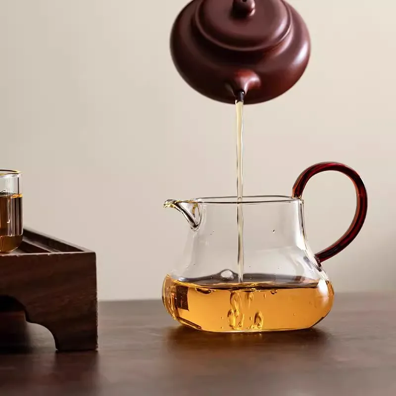 

Японский термостойкий стеклянный чайник Tian: Прозрачная чаша для чая с высокой эстетической ценностью, набор для заваривания чая