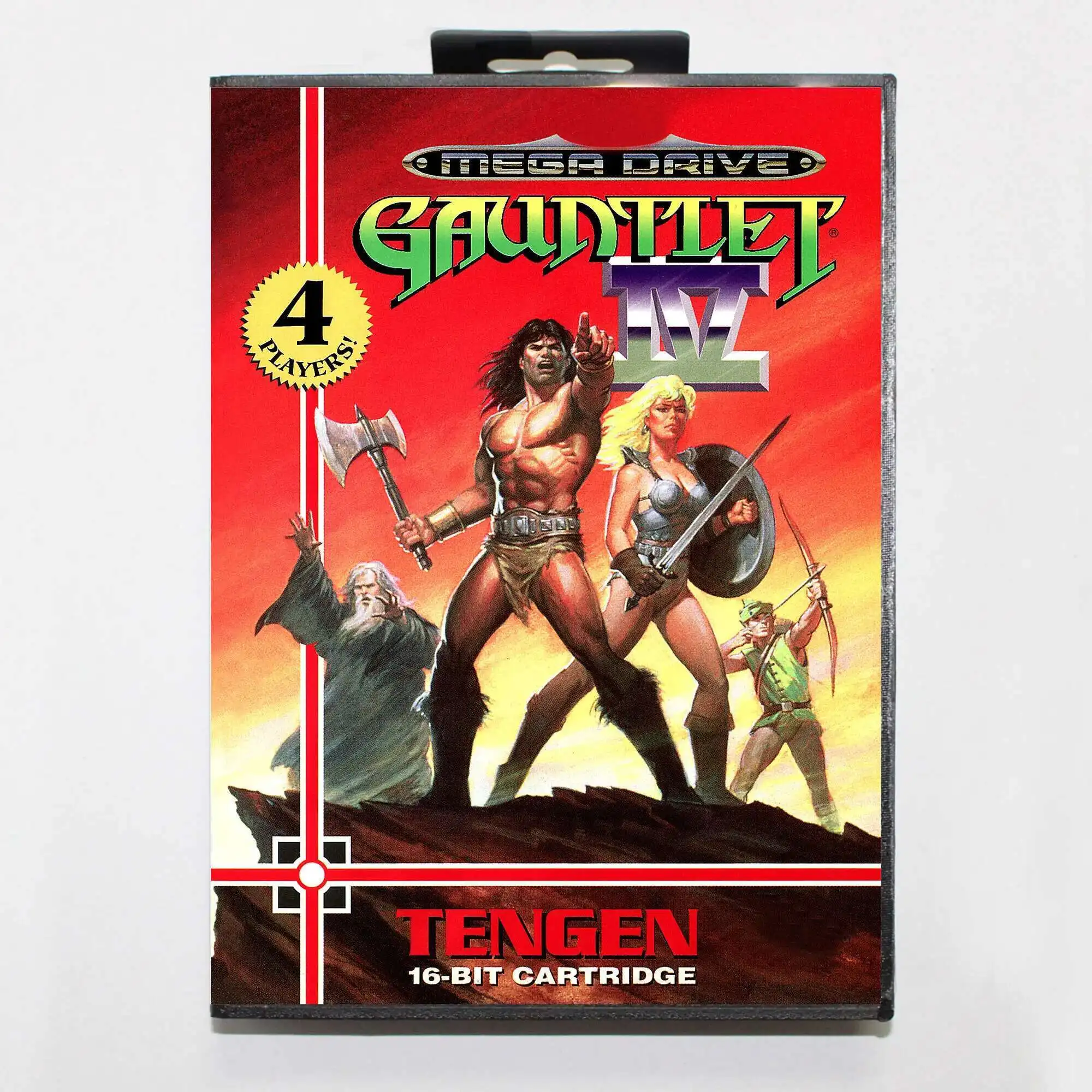 Gauntlet 4 พร้อมกล่อง EUR สําหรับตลับเกม Sega MD 16 บิตระบบ Megadrive Genesis