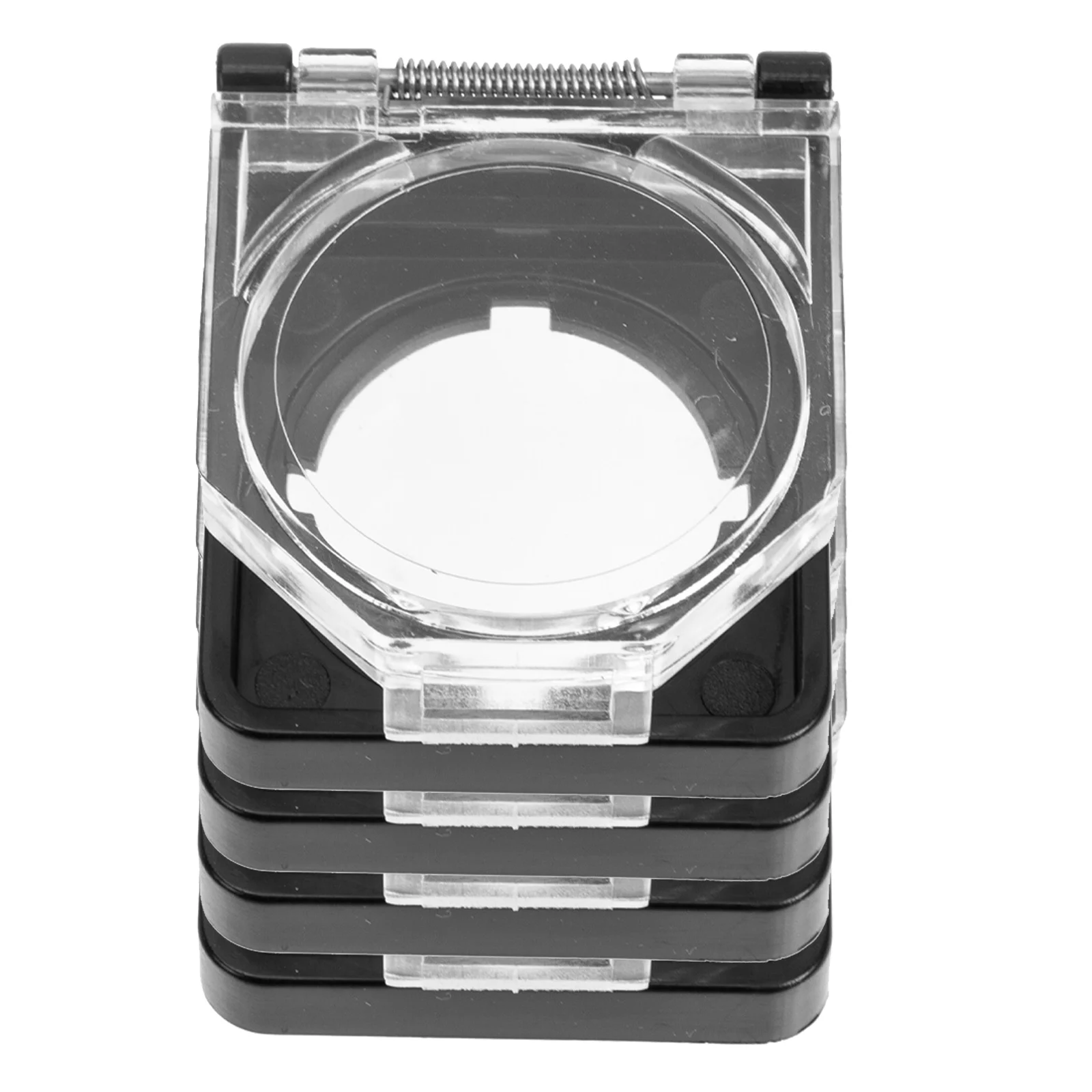 

4pcs Button Protective Cover Transparent Dust-Proof Switch Guard Durable Plastic Waterproof Stop Button Protector For Kitchen