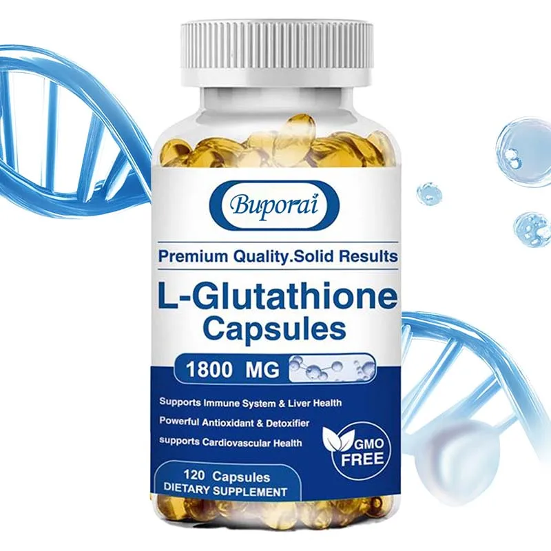 

L-Glutathione Capsules 1800mg for Skin Lightening, Skin Moisturizer, Collagen Stimulator Healthy Blood Circulation
