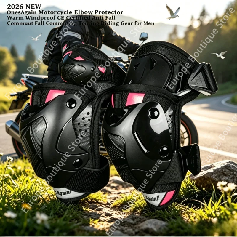 

2026 NEW OnesAgain CE Certified Warm Windproof Motorcycle Elbow Protector Anti Fall for Commuting Touring Riding Gear Men Women