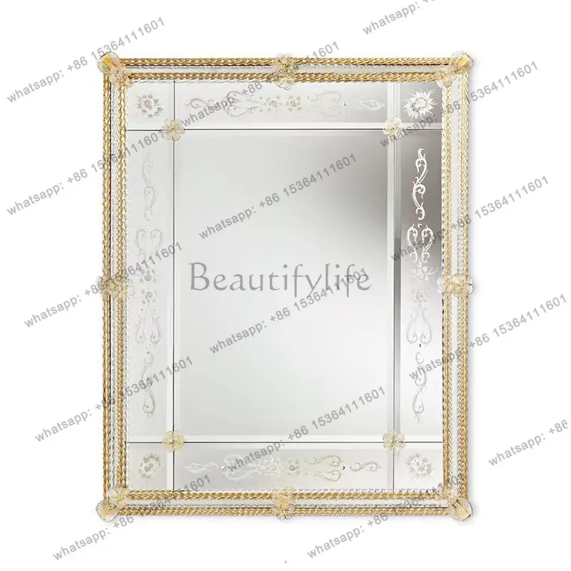 

Premium makeup decorative mirror bathroom European home wall mirror