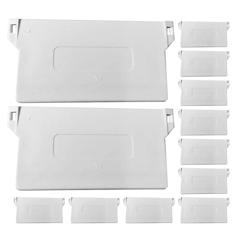 12 Pcs Vertical Curtain Base Accessories for Weights Blind Bottom Replacement Simple Useful Pvc Practical Spares Slats