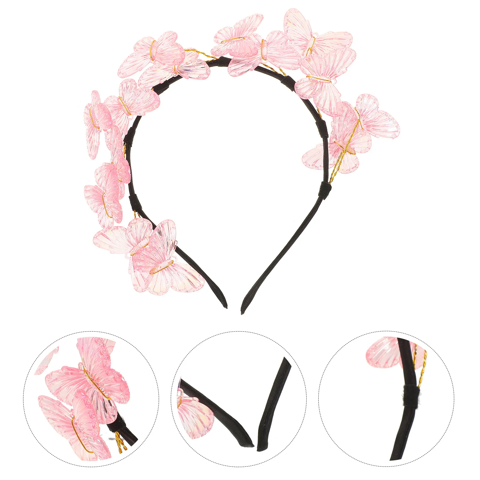 

Women Colored Butterfly Headband Cute Decorative Accessory for Wedding Party Birthday Anniversary Events Women Hair Accessories