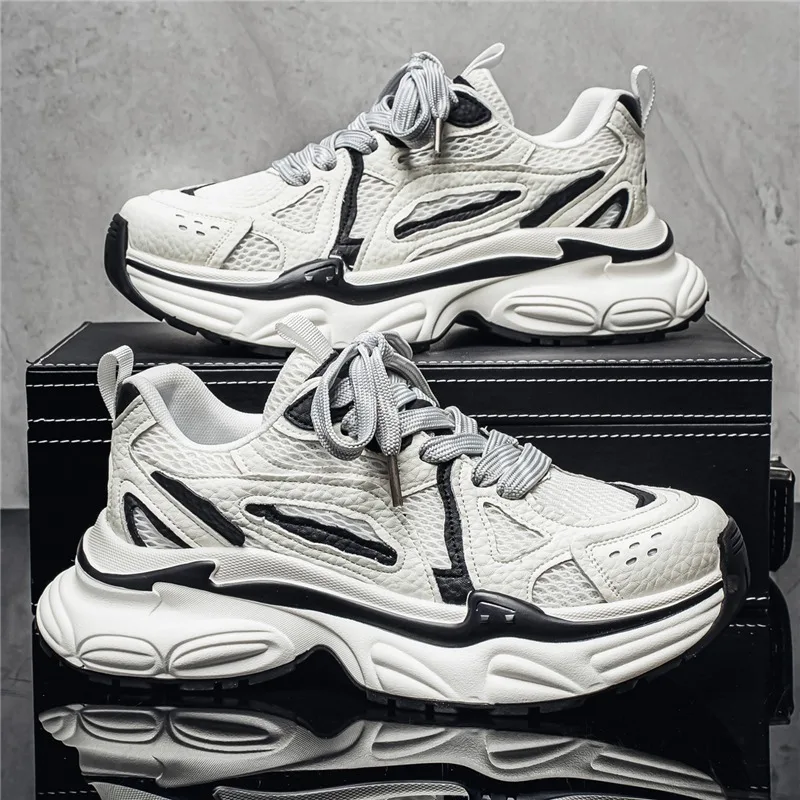 

Кроссовки унисекс на массивной платформе 2026, дышащая сетка, износостойкие, нескользящие, повседневные, в стиле «папины туфли» для уличной моды и на каждый день