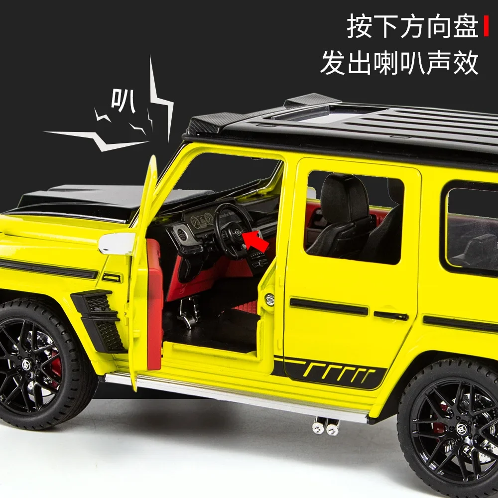 1:18 Mercedes Benz G700 Simulation Toy Vehicles Model Alloy Pull Back Metal Genuine License Collection Gift Off-Road Kids F393