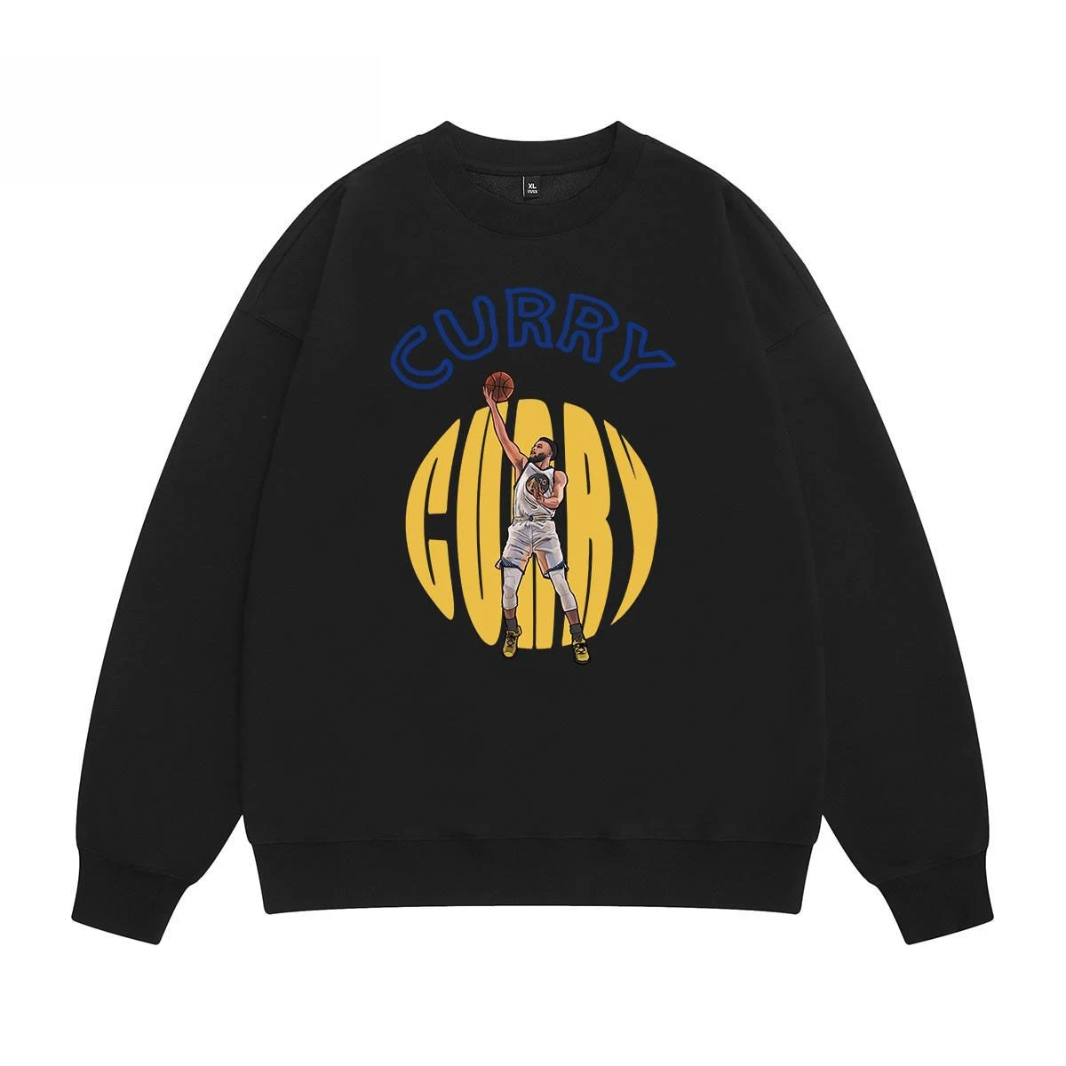 

Американский баскетбольный свитер карри с круглым вырезом, осенне-зимняя мужская и женская повседневная одежда, свитер для пар, уличная одежда с принтом