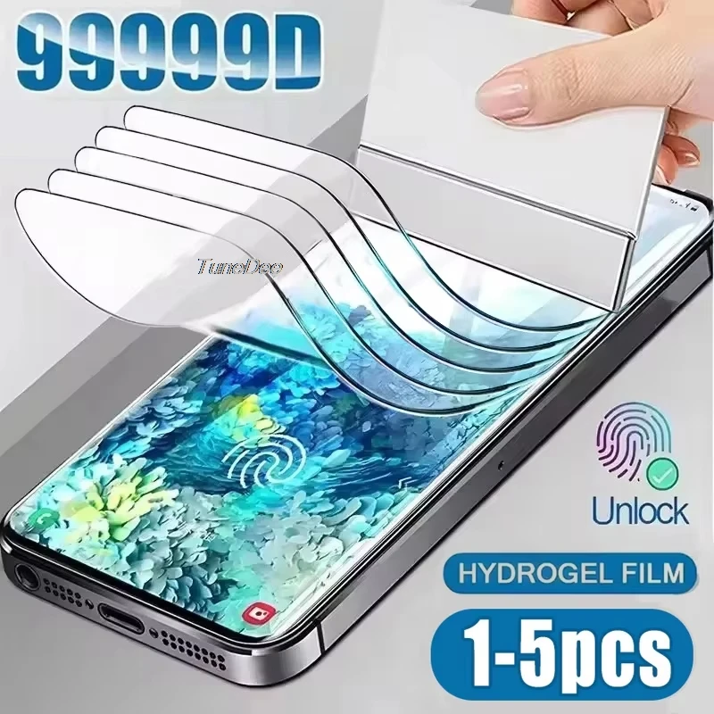 

5pcs High-Transparency Hydrogel Film For Xiaomi Redmi Note 15 Pro 5G 14 13 12 11 10 9 11S 9S 10T 13C 14C 15C Screen Protectors