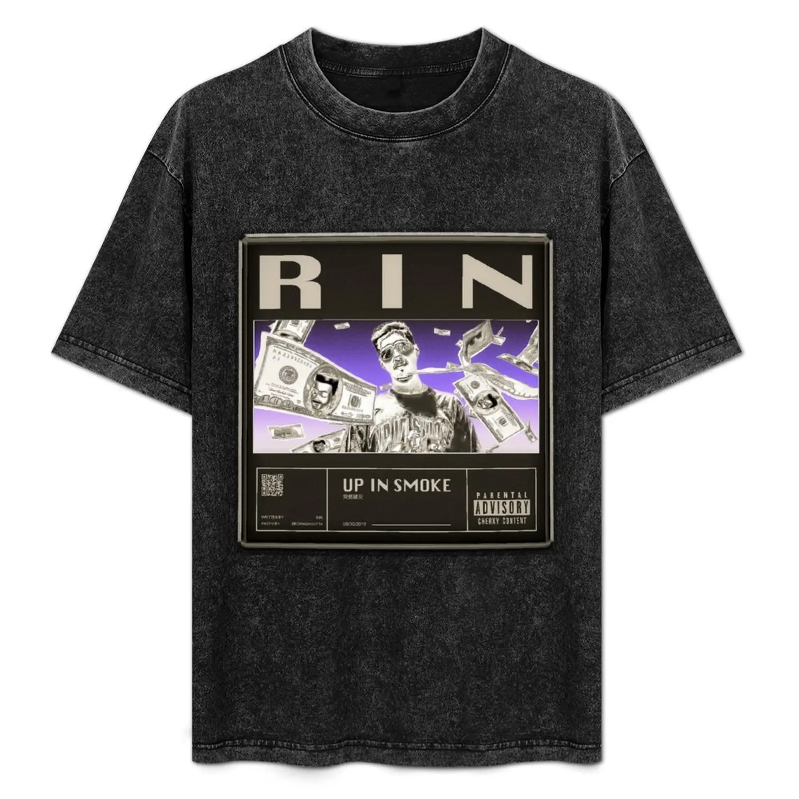 

RIN // UP IN SMOKE T-Shirt t shirts for man graphic tees t shirt man cotton T-Shirt