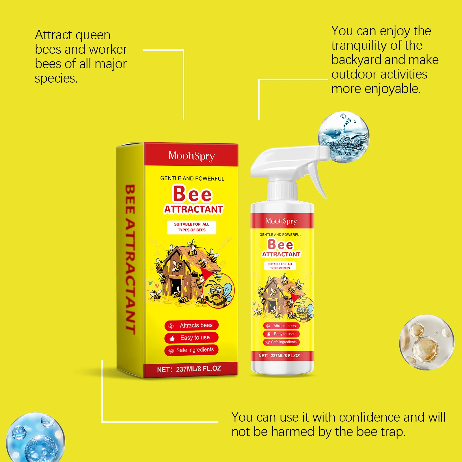 Bee Attractant Spray Outdoor Attraction Bee Colony Bait Auxiliary Bee Farm Garden Industry Bee Attractant