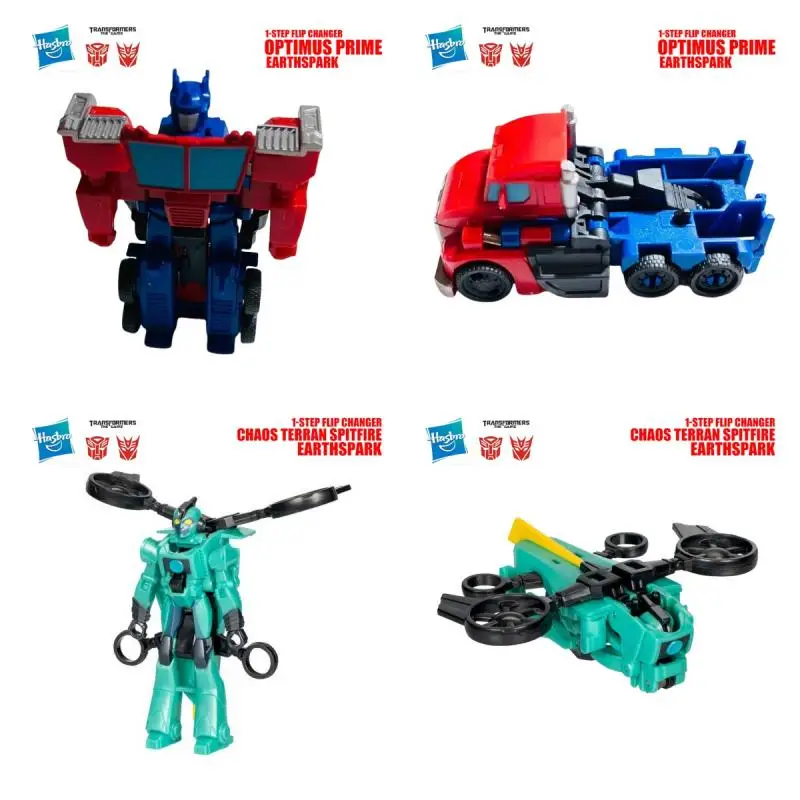 Hasbro Transformers Earth Spark Series One Step Flip Cartoon Anime Action Toy Figures Children's Gift Birthday Gift Collectibles