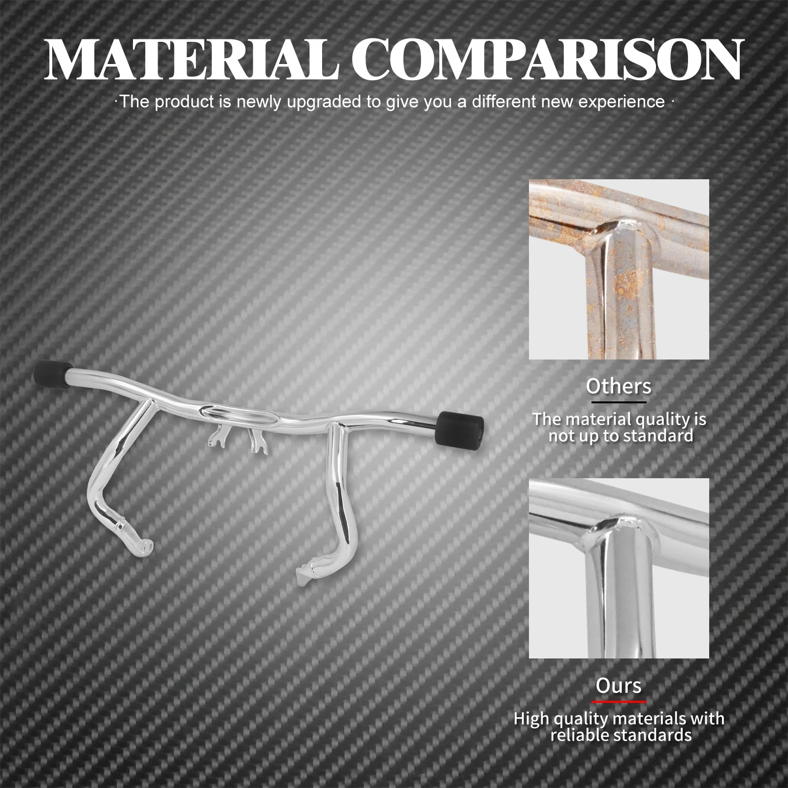 Motorcycle Highway Engine Guard Flat Out Crash Bar Front Falling Protection For Harley Touring Street Glide Road Glide 2014-2022