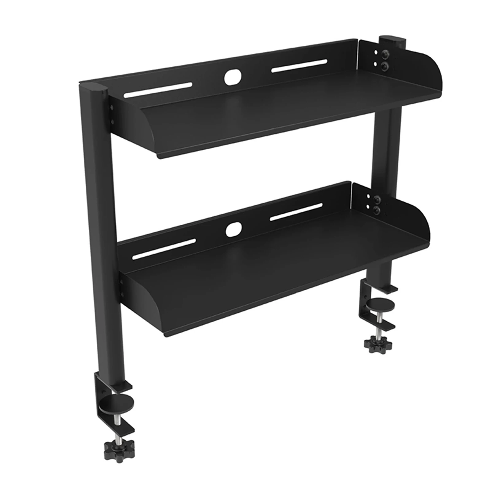 2-Tier Shelving Unit Table Organizer Desk Storage Tray Desktop Storage Table Extender for Office Desk/Gaming Accessories