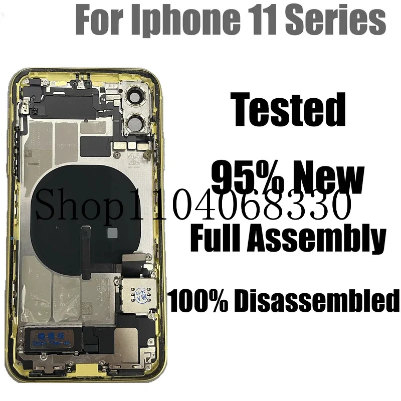 Rear Housing Replacement For iPhone 11  chassis 11Pro Max Back Cover Middle  Frame outer shell+SlM Tray+Side Key Parts