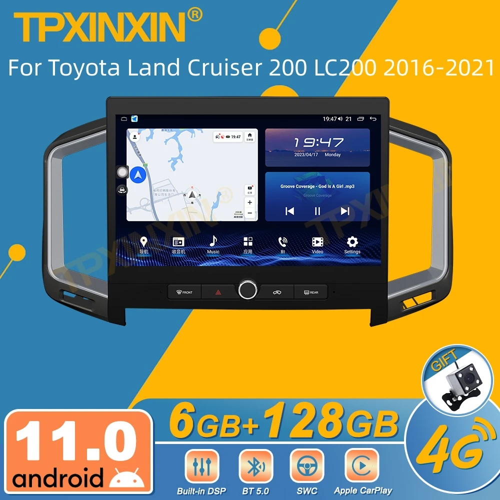 

Автомагнитола для Toyota Land Cruiser 200 LC200 2016-2021, Android, 2Din, стереоприемник, Авторадио, мультимедийный плеер, GPS-навигатор