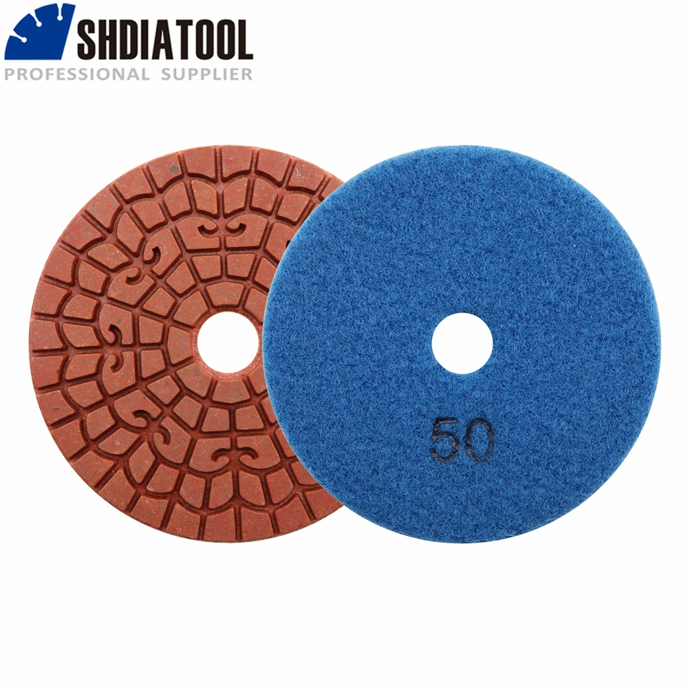 SHDIATOOL 6Pcs 4นิ้ว #50เพชรหยาบล้อเจียรขัดหินอ่อนหินแกรนิตก่ออิฐเพชรแผ่นขัด