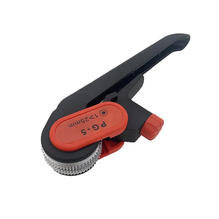Ftth Accessories Optic Fiber Tools And Equipment 25mm Pg-5 Sheath Stripper Cable Slitter Ratcheting Wire Stripping Pliers