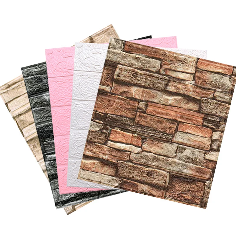 

3D Self-adhesive Three-dimensional Wall Sticker For Waterproofing Moisture Resistance Used For Indoor Wall Decoration Stickers