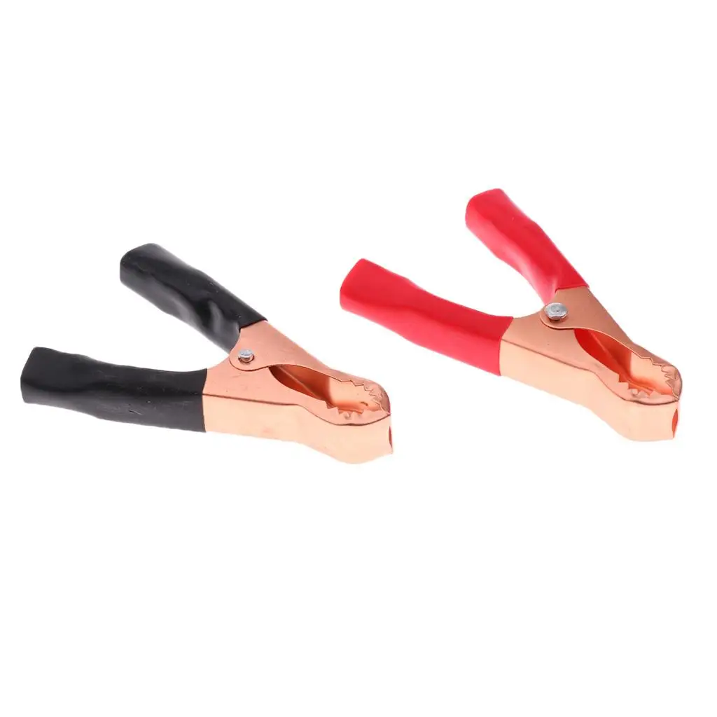 

Battery Insulated Clip Polishing Electroplated Copper Terminal Clamp 50 Amp for Car and Truck Battery Charging
