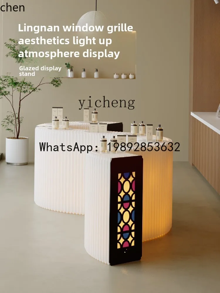 YFY  Display Cabinet Nakajima Display Rack Display Rack Beauty Salon Exhibition Product Sample Glass Showcase