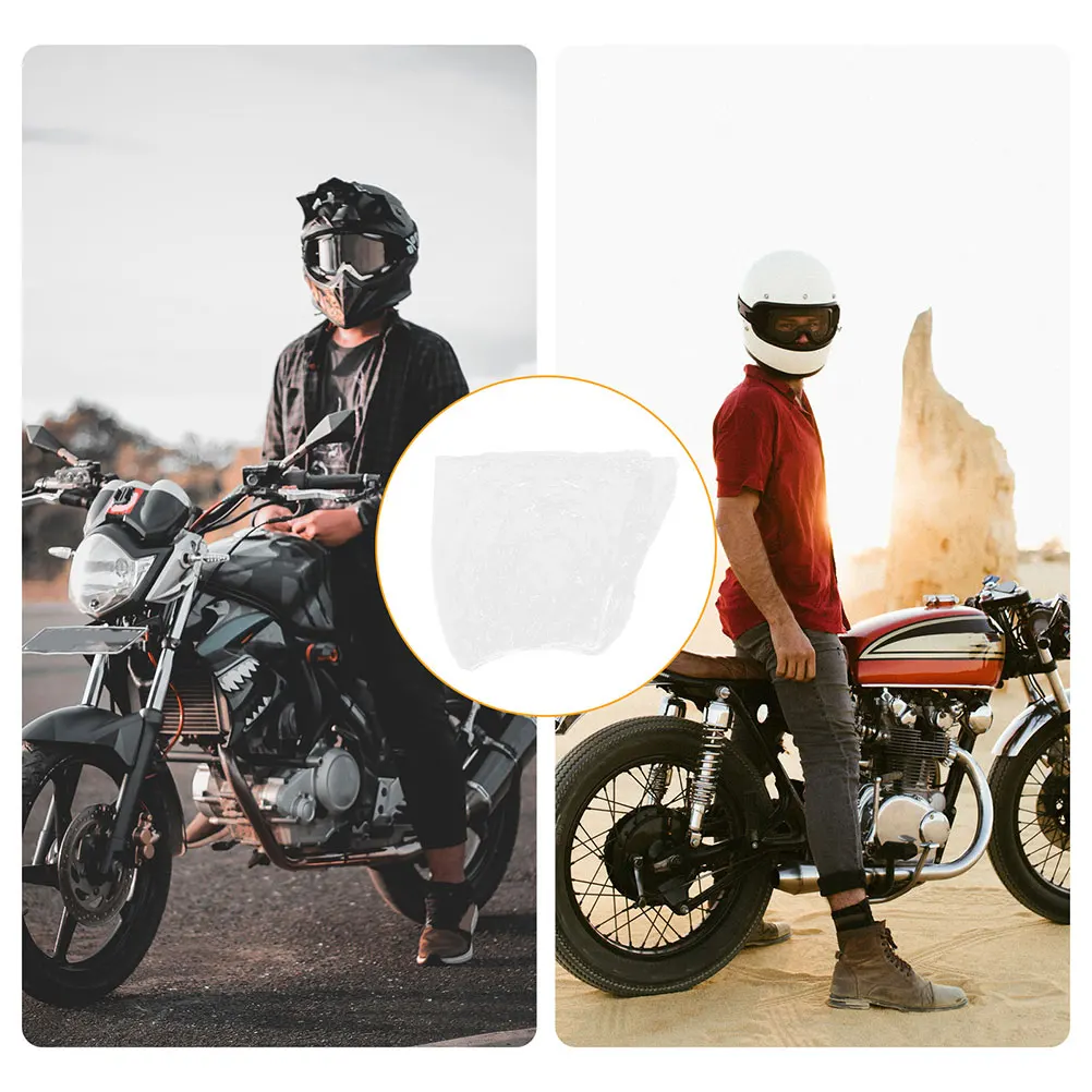

Transparent Motorcycle Cover Heavy Duty PE Film Rainproof Dustproof Bike Scooter Electric Protective Accessories Outdoor Sports