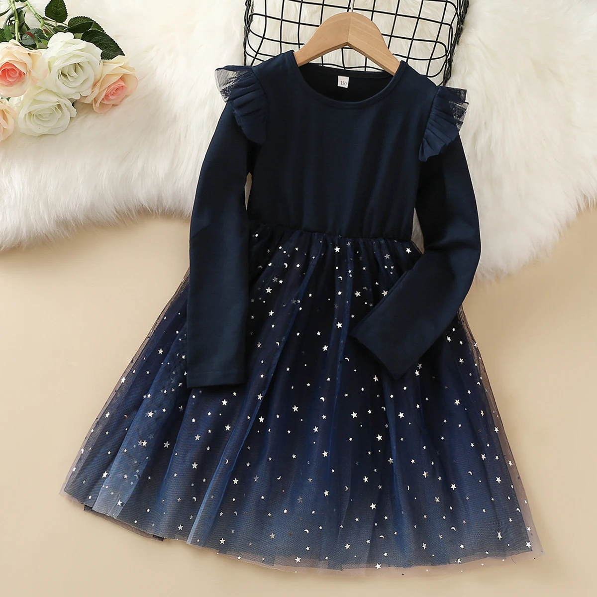 Baby Kids Dresses for Girls Clothing Spring Autumn Party Star Princess Costume Dresses Children Vestidos 5 7 8 9 10 11 12 Years