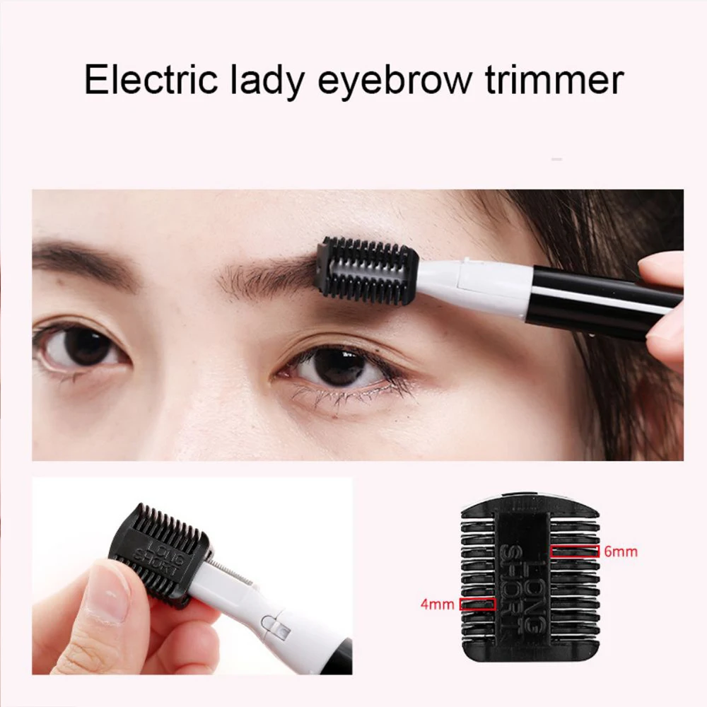 Women Electric Face Eyebrow Trimmer Shaver Hair Remover Mini Portable Female Body Painless Shaver Blade Razor Epilator