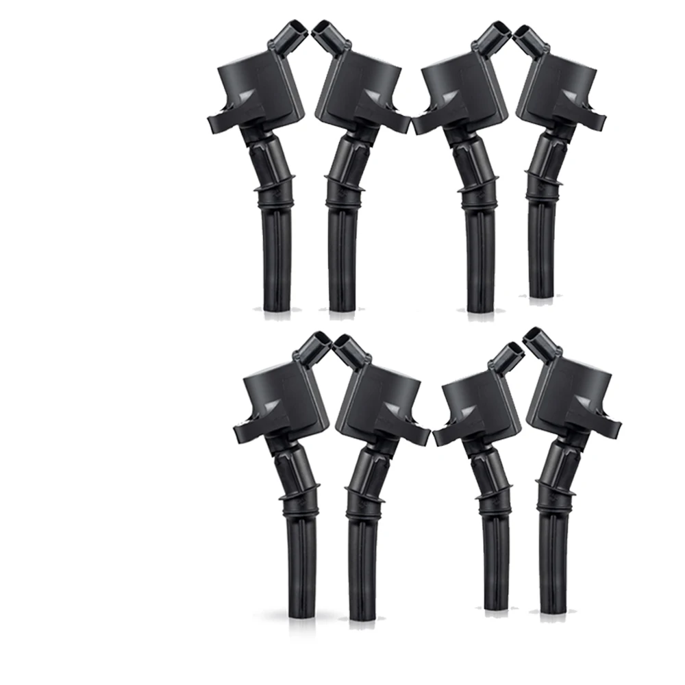 8 Pack Curved Boot Ignition Coils Compatible with 4.6L 5.4L V8 Vehicle Engine Parts