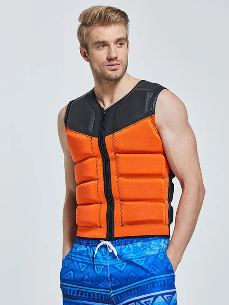 Neoprene Lifejacket Adult Swimming Floating Jacket Men and Women Portable Fishing Surfing Kayak Water Sports Lifejacket