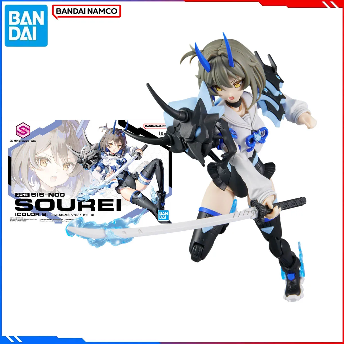 

Genuine Bandai Original 30 MINUTES SISTERS Figure Model Kits 30MS Anime Figures SIS-N00 Sourei Type Action Model Toys Gift