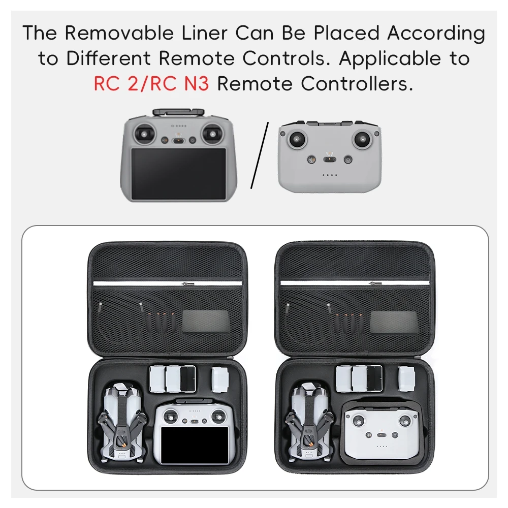 حقيبة حمل للسفر لطائرة DJI Mini 5 Pro Drone، حقيبة كتف صلبة ذات سعة كبيرة، صندوق حماية RC-N3/RC 2 وحدة تحكم وملحقاتها