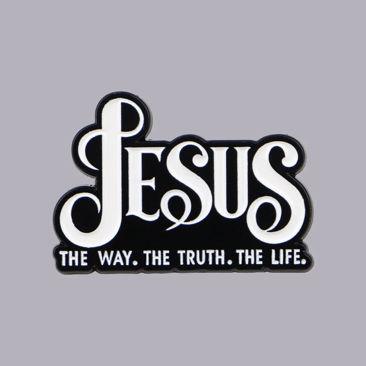 Jesus Quote The Way The Truth The Life Enamel Pin Christian Lapel Pin Fashion Badge for Bags Denim Hat T-shirt Decoration Gifts