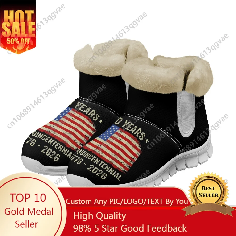 

Anniversary 250 America Snow Boots Mens Womens Teenager Shoes Keep Warm High Quality Couple Sports Custom Sneakers