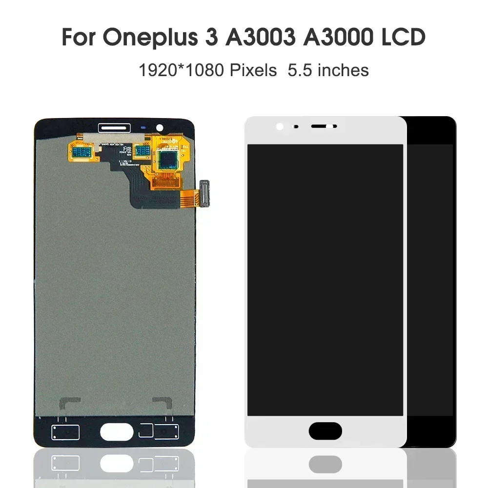 100% Tested Super Amoled For OnePlus LCD Display OnePlus 3 3T 5T 6 6T 7T 7Pro 7Tpro 8Pro 9Pro 9R Touch Screen Digitizer Replace