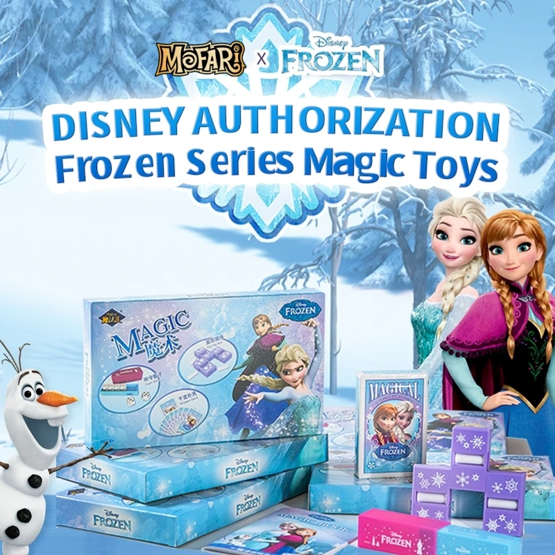 

Disney Magic Tricks FROZEN Elsa Magic Kit 3 IN 1 Magic Props Beginners For Kids Funny Magician Tricks Performance Birthday Gift