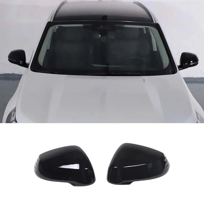 

For BMW X1 iX1 U11 2023-2024 ABS Carbon Fiber/Black Car Rearview Mirror Cap Cover Trim Sticker Car Accessories