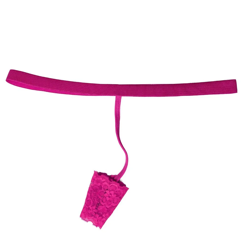 Men's Thong And G String Sexy Lace Penis Sheath Panties Underwear Open Sleeves String Thongs Sissy Lingerie T-Back