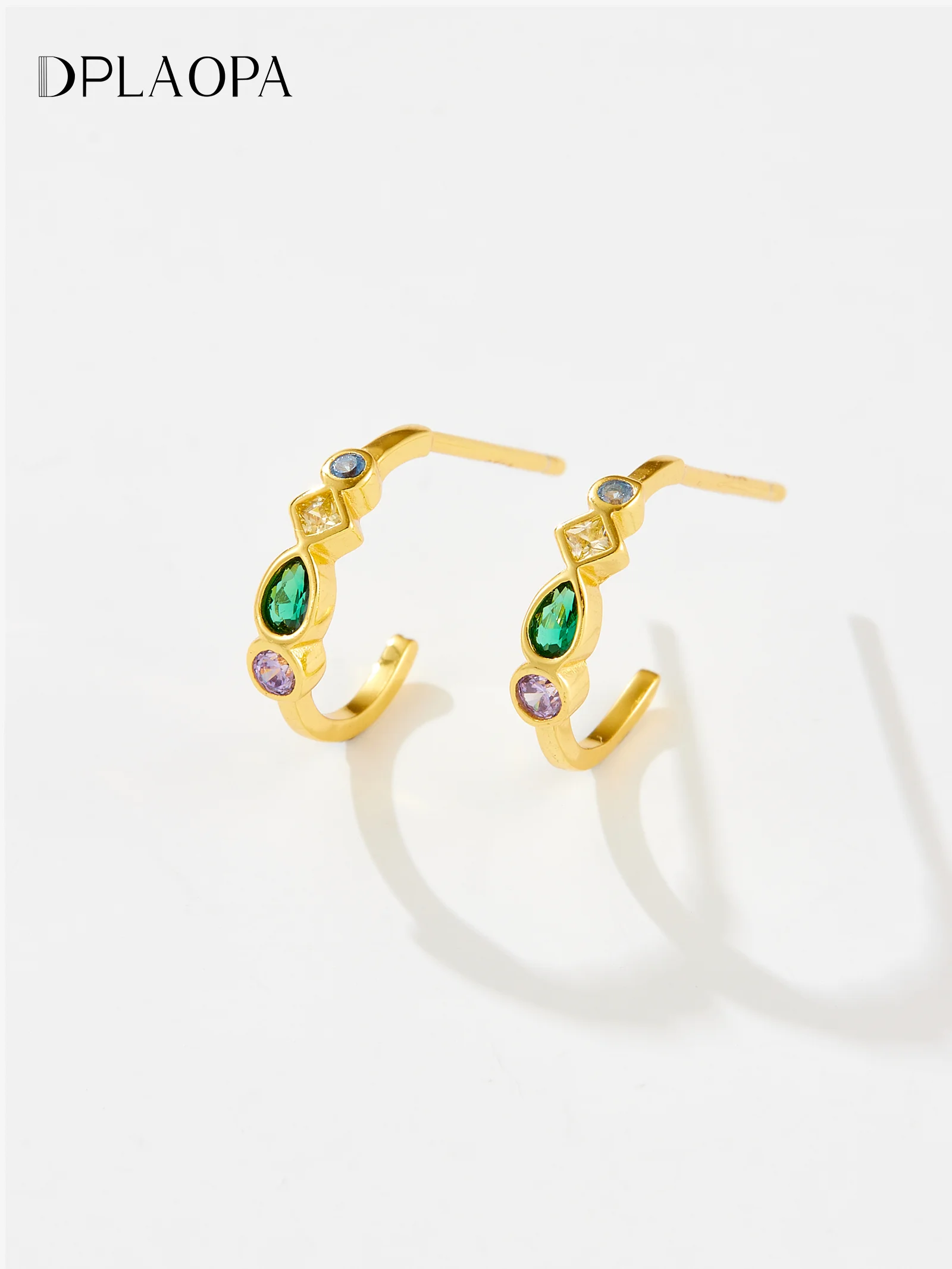 

DPLAOPA 100% 925 Sterling Silver Color Circle Hoops Earring 2024 Luxury Fine Advanced Gift Jewelry For Women